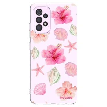 Picasee silikonowe przeźroczyste etui na Samsung Galaxy A32 5G A326B - Blush Lagoon