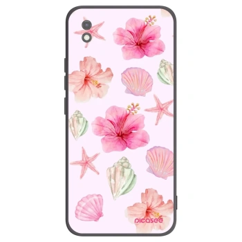Picasee silikonowe czarne etui na Xiaomi Redmi 9AT - Blush Lagoon