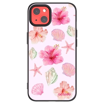 Picasee silikonowe czarne etui na Apple iPhone 13 - Blush Lagoon
