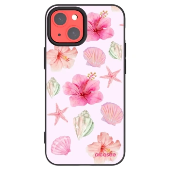 Picasee silikonowe czarne etui na Apple iPhone 13 mini - Blush Lagoon