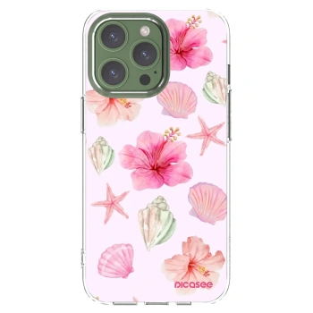 Picasee silikonowe przeźroczyste etui na Apple iPhone 13 Pro - Blush Lagoon