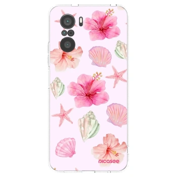 Picasee silikonowe przeźroczyste etui na Xiaomi Poco F3 - Blush Lagoon