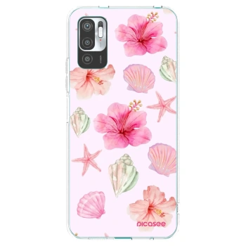 Picasee silikonowe przeźroczyste etui na Xiaomi Redmi Note 10 5G - Blush Lagoon