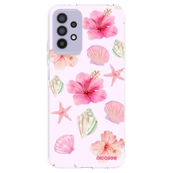 Picasee silikonowe przeźroczyste etui na Samsung Galaxy A32 4G SM-A325F - Blush Lagoon