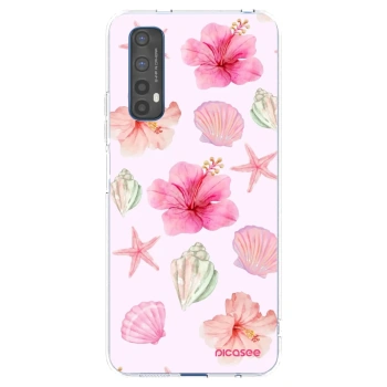 Picasee silikonowe przeźroczyste etui na Realme 7 - Blush Lagoon