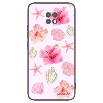 Picasee silikonowe czarne etui na Xiaomi Redmi Note 9T - Blush Lagoon