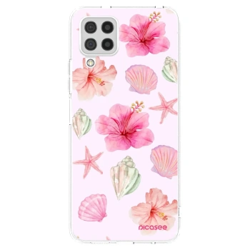 Picasee silikonowe przeźroczyste etui na Samsung Galaxy A22 A225F 4G - Blush Lagoon
