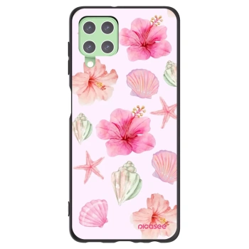 Picasee silikonowe czarne etui na Samsung Galaxy A22 A225F 4G - Blush Lagoon