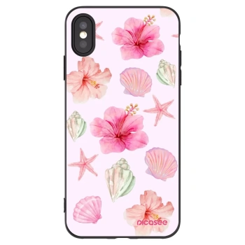 Picasee silikonowe czarne etui na Apple iPhone XS Max - Blush Lagoon