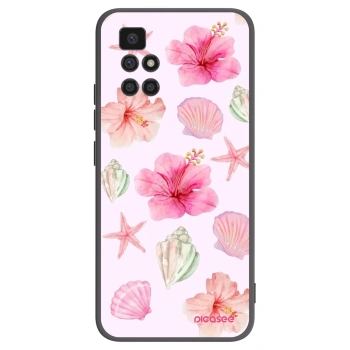 Picasee silikonowe czarne etui na Xiaomi Redmi 10 - Blush Lagoon