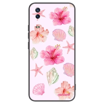 Picasee silikonowe czarne etui na Vivo Y11s - Blush Lagoon
