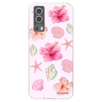 Picasee silikonowe przeźroczyste etui na Vivo Y72 5G - Blush Lagoon
