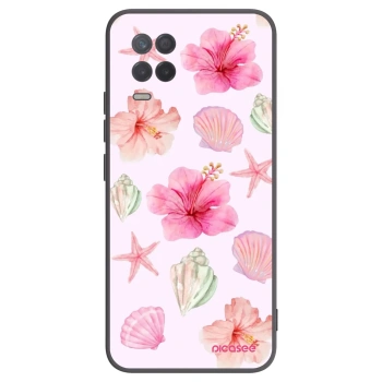 Picasee silikonowe czarne etui na Realme 8 5G - Blush Lagoon