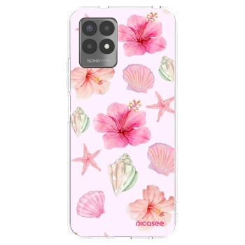 Picasee silikonowe przeźroczyste etui na Realme 8i - Blush Lagoon