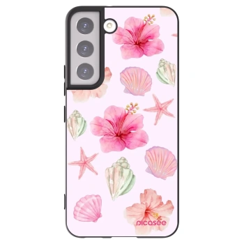 Picasee silikonowe czarne etui na Samsung Galaxy S22 5G - Blush Lagoon