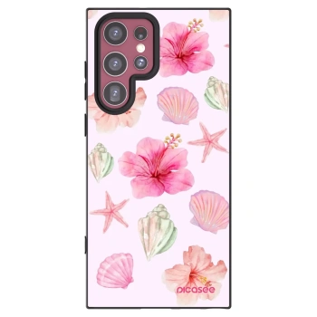Picasee silikonowe czarne etui na Samsung Galaxy S22 Ultra 5G - Blush Lagoon