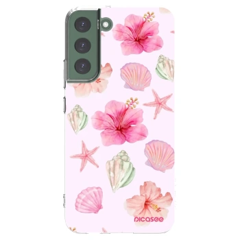 Picasee silikonowe przeźroczyste etui na Samsung Galaxy S22+ 5G - Blush Lagoon