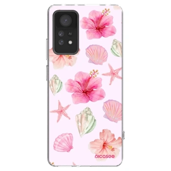Picasee silikonowe przeźroczyste etui na Xiaomi Redmi Note 11 Pro 5G - Blush Lagoon