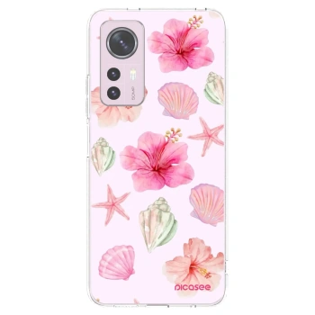 Picasee silikonowe przeźroczyste etui na Xiaomi 12 - Blush Lagoon