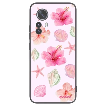 Picasee silikonowe czarne etui na Xiaomi 12 Pro - Blush Lagoon