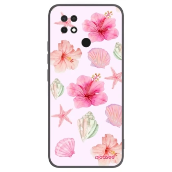 Picasee silikonowe czarne etui na Xiaomi Redmi 10C - Blush Lagoon