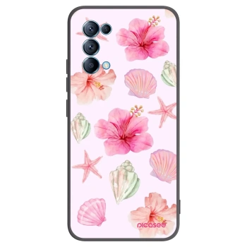 Picasee silikonowe czarne etui na OPPO A16s - Blush Lagoon