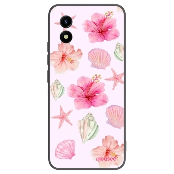 Picasee silikonowe czarne etui na Vivo Y01 - Blush Lagoon