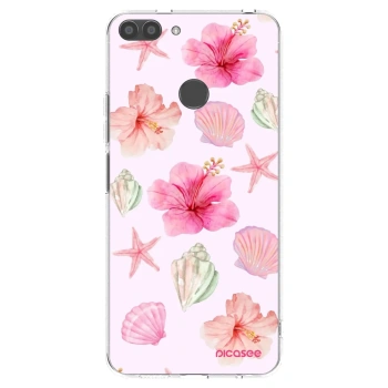 Picasee silikonowe przeźroczyste etui na Huawei P Smart - Blush Lagoon