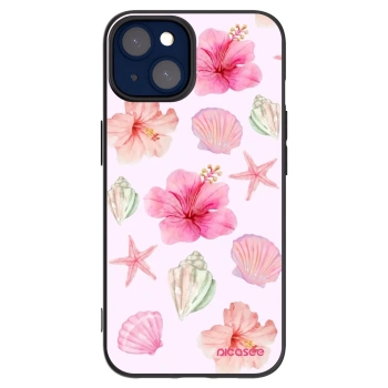 Picasee silikonowe czarne etui na Apple iPhone 14 - Blush Lagoon
