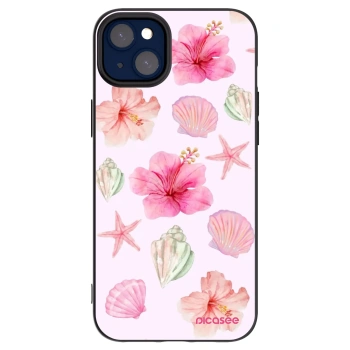 Picasee silikonowe czarne etui na Apple iPhone 14 Plus - Blush Lagoon