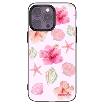 Picasee silikonowe czarne etui na Apple iPhone 14 Pro Max - Blush Lagoon