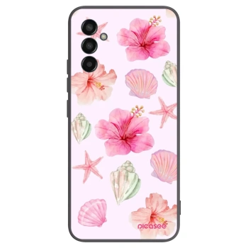 Picasee silikonowe czarne etui na Samsung Galaxy M13 M135F - Blush Lagoon