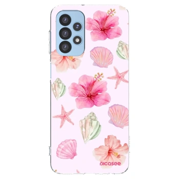 Picasee silikonowe przeźroczyste etui na Samsung Galaxy A23 A235F 4G - Blush Lagoon