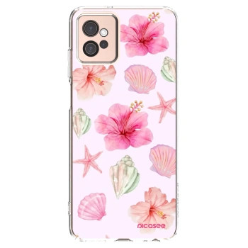 Picasee silikonowe przeźroczyste etui na Motorola Moto G32 - Blush Lagoon