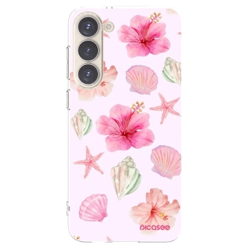 Picasee silikonowe przeźroczyste etui na Samsung Galaxy S23+ 5G - Blush Lagoon