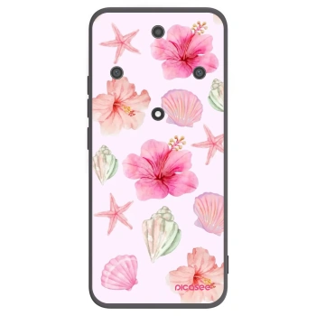 Picasee silikonowe czarne etui na Honor Magic5 Lite 5G - Blush Lagoon