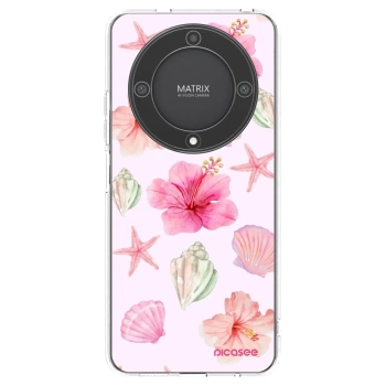 Picasee silikonowe przeźroczyste etui na Honor Magic5 Lite 5G - Blush Lagoon