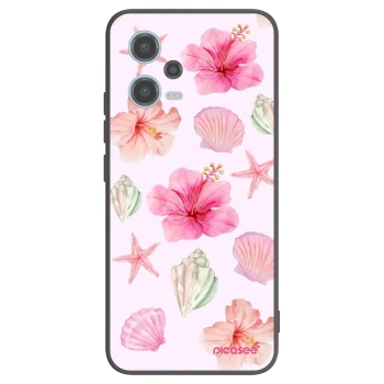 Picasee silikonowe czarne etui na Xiaomi Redmi Note 12 5G - Blush Lagoon