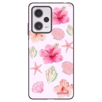 Picasee silikonowe czarne etui na Xiaomi Redmi Note 12 Pro+ 5G - Blush Lagoon