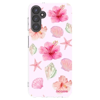 Picasee silikonowe przeźroczyste etui na Samsung Galaxy A14 4G A145R - Blush Lagoon