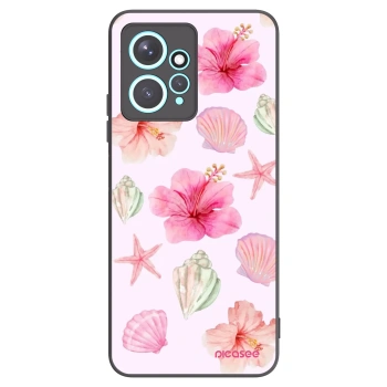 Picasee silikonowe czarne etui na Xiaomi Redmi Note 12 4G - Blush Lagoon