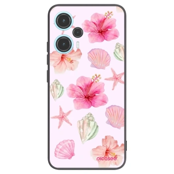 Picasee silikonowe czarne etui na Xiaomi Poco F5 - Blush Lagoon
