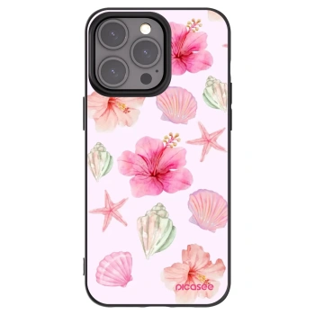 Picasee silikonowe czarne etui na Apple iPhone 15 Pro Max - Blush Lagoon