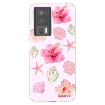 Picasee silikonowe przeźroczyste etui na Xiaomi Poco F5 Pro 5G - Blush Lagoon