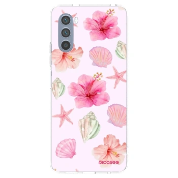 Picasee silikonowe przeźroczyste etui na Motorola Moto G62 - Blush Lagoon