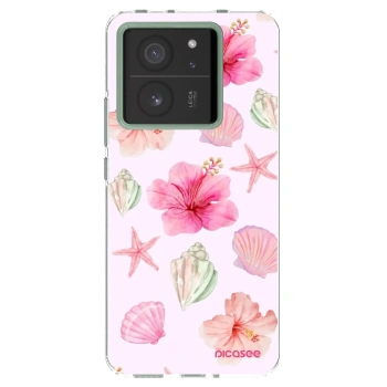 Picasee silikonowe przeźroczyste etui na Xiaomi 13T Pro - Blush Lagoon