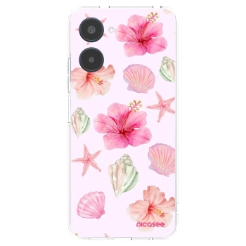 Picasee silikonowe przeźroczyste etui na Realme 10 4G - Blush Lagoon