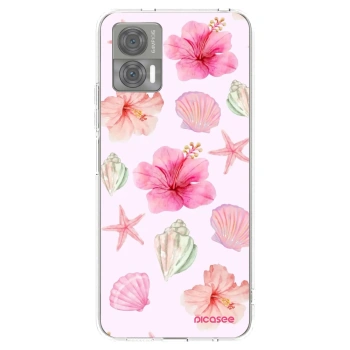 Picasee silikonowe przeźroczyste etui na Motorola Edge 30 Neo - Blush Lagoon
