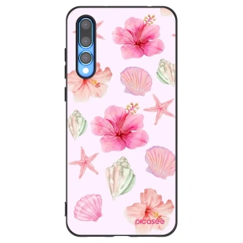 Picasee silikonowe czarne etui na Huawei P20 Pro - Blush Lagoon