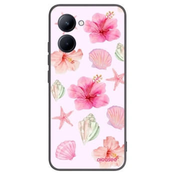 Picasee silikonowe czarne etui na Realme C33 (2023) - Blush Lagoon
